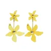 2019 Fashion Personalized Statement Flower Power Earrings Double Flower Stud Earrings