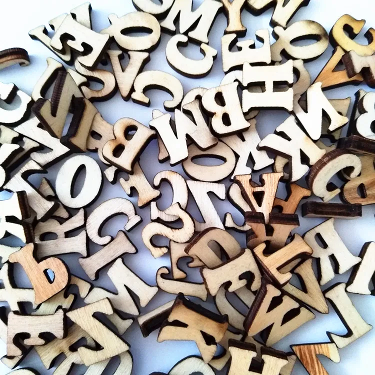 Laser Cutting Letters For Sale Little Size Wood Natural Alphabet Wood ...