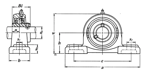 塑料枕座轴承 ucp206 轴承单元
