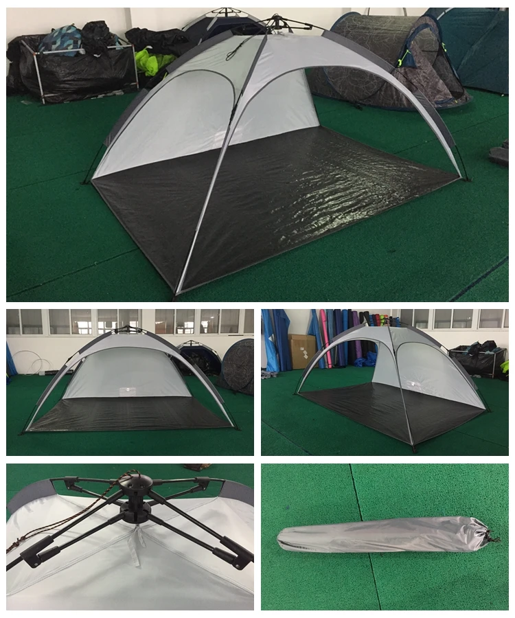 Automatic Quick Set Pop Up Outdoor Custom Easy Setup Portable Folding Logo Sunshade Sun Shade Beach Tent Camping For Beach