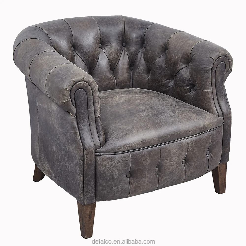 Classic Leather Chesterfield Sofa / 100 Top Grain Leather Sofa Set