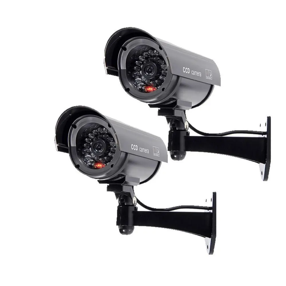 Fake Bullet Dummy Imitation Security Camera Simulated IR LED Blinking Light m4v