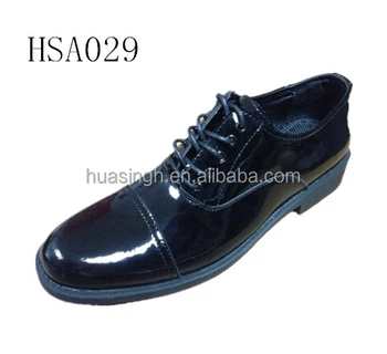 black shiny dress shoes