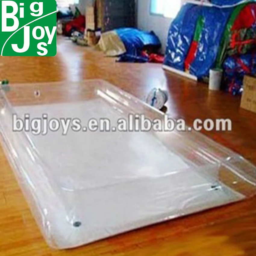 transparent inflatable pool