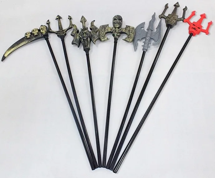 Halloween Party Costume Accessories Plastic Medieval Swords Fork Toy