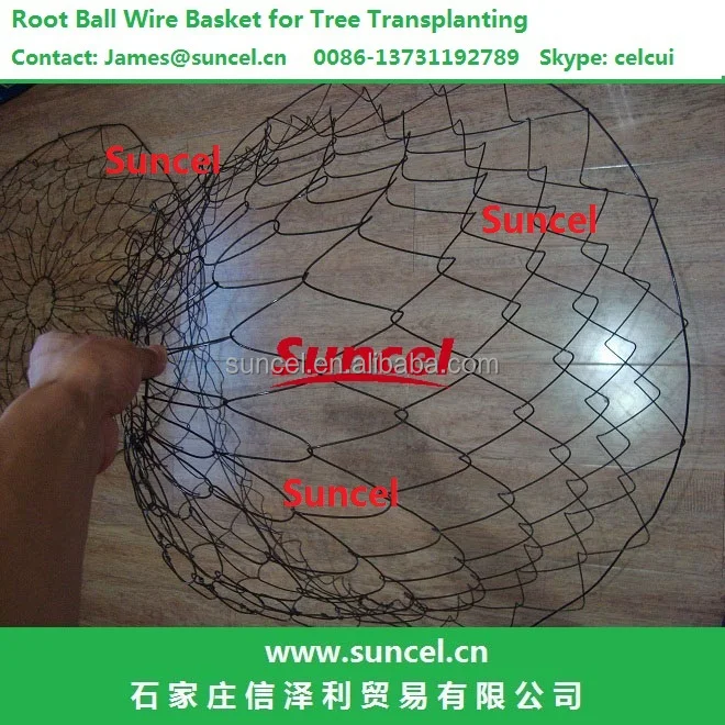 Welded Wire Basket For Root Ball And Tree Transplanting And Tree