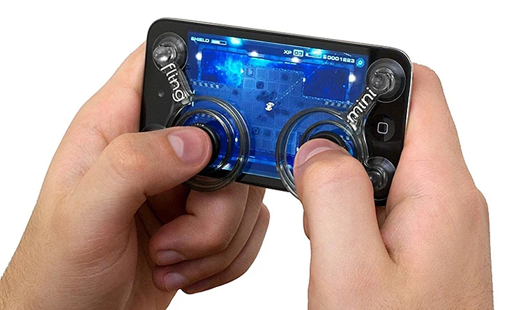 Silicon mini mobile phone fling joystick