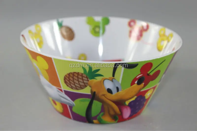 Double Side Print Melamine Kids Bowl