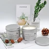 New home decoration Craft wedding gift soy wax aroma Tin Candles with lid luxury scented candle