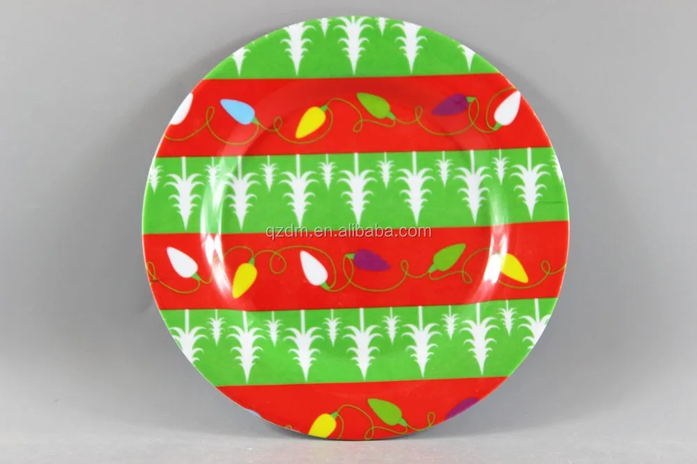 2016 New Design Melamine Halloween Party Plate Plastic Dish