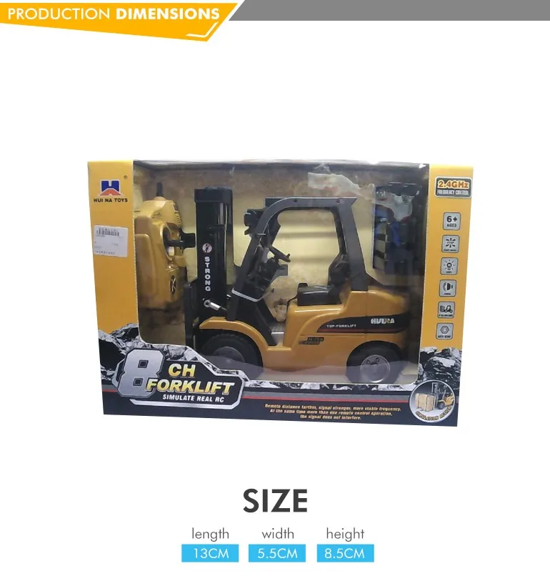 rc toy forklift with accessories