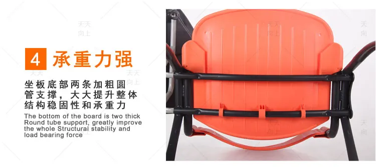 Study Chair with Folding Writing Pad School Tablet Chairs with Book Basket Lightweight