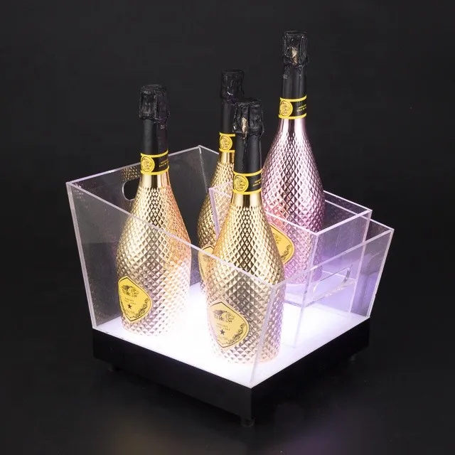 Led Ps Ice Bucket With Six Holders Buy Ice Bucket Six Holder,Led Ice