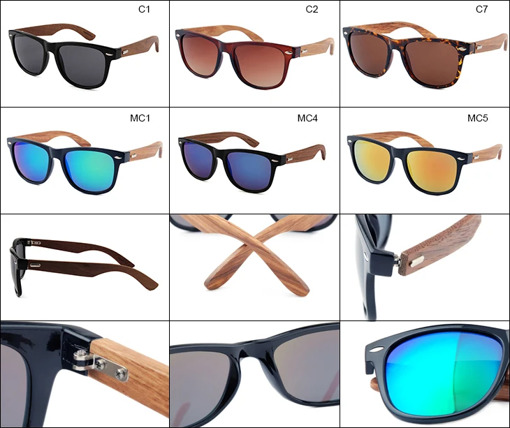 DLK313W Cheap high quality fashionable handcrafted china sunglasses bamboo