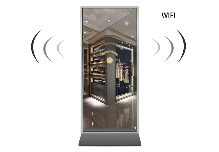 45 Inch Touch Screen Magic Mirror Digital Signage With Motion Sensor