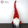 Hot selling choice materials red hat fabric short christmas standing gnomes