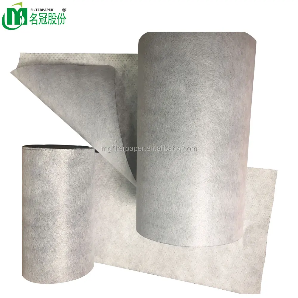 Industrial pp melt blown + activated carbon + PET fabric air filter media