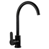 matt black color kitchen water taps for Australia five star hotel,wels certificat save water single handle kitchen sink faucet