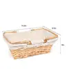 Eco-exfriendly Factory directly sell lined willow woven wicker storage basket made in China