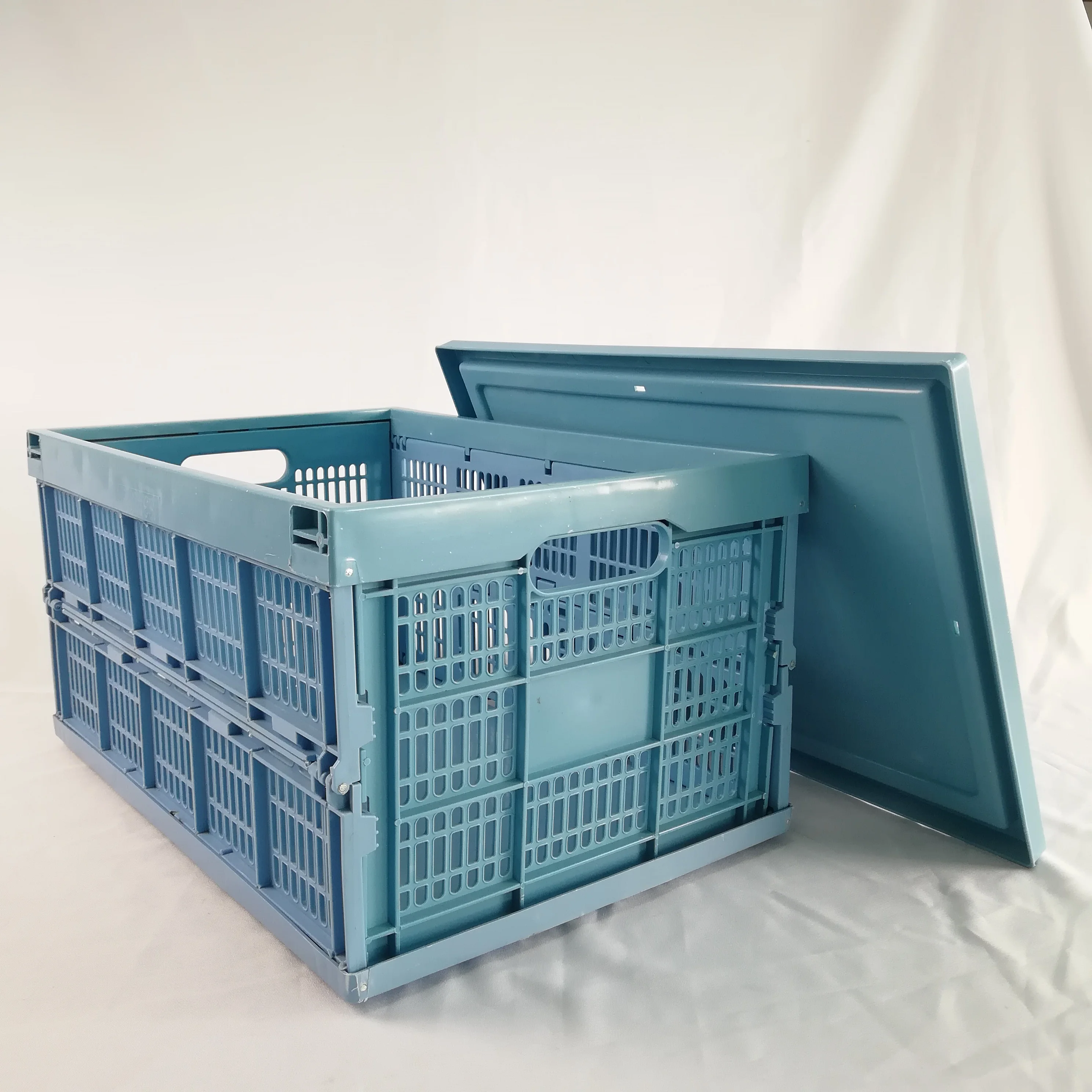 45l Large Plastic Crate For Mushroom And Fruit With Lid Buy