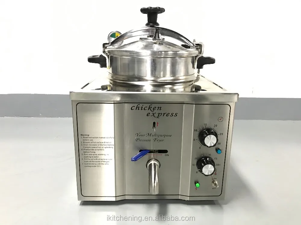 Commercial Chicken Fried Pressure Fryer Electric Counter Top Pressure