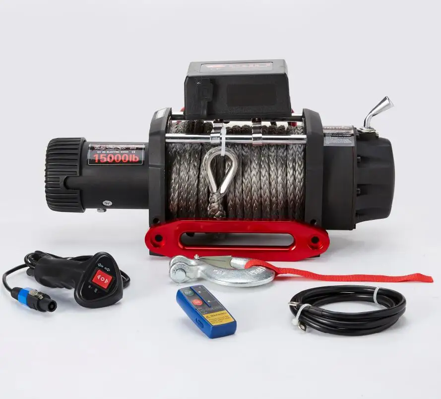Heavy Duty Winch 15000lb 7 Ton Capacity Electric Trailer For Truck