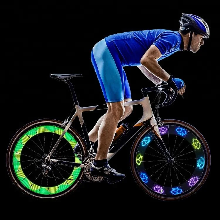 Bright LED Bike Wheel Lights -Spoke Lights with 30 Patterns Waterproof- Safety Bicycle wheel light-Warning bicycle lights