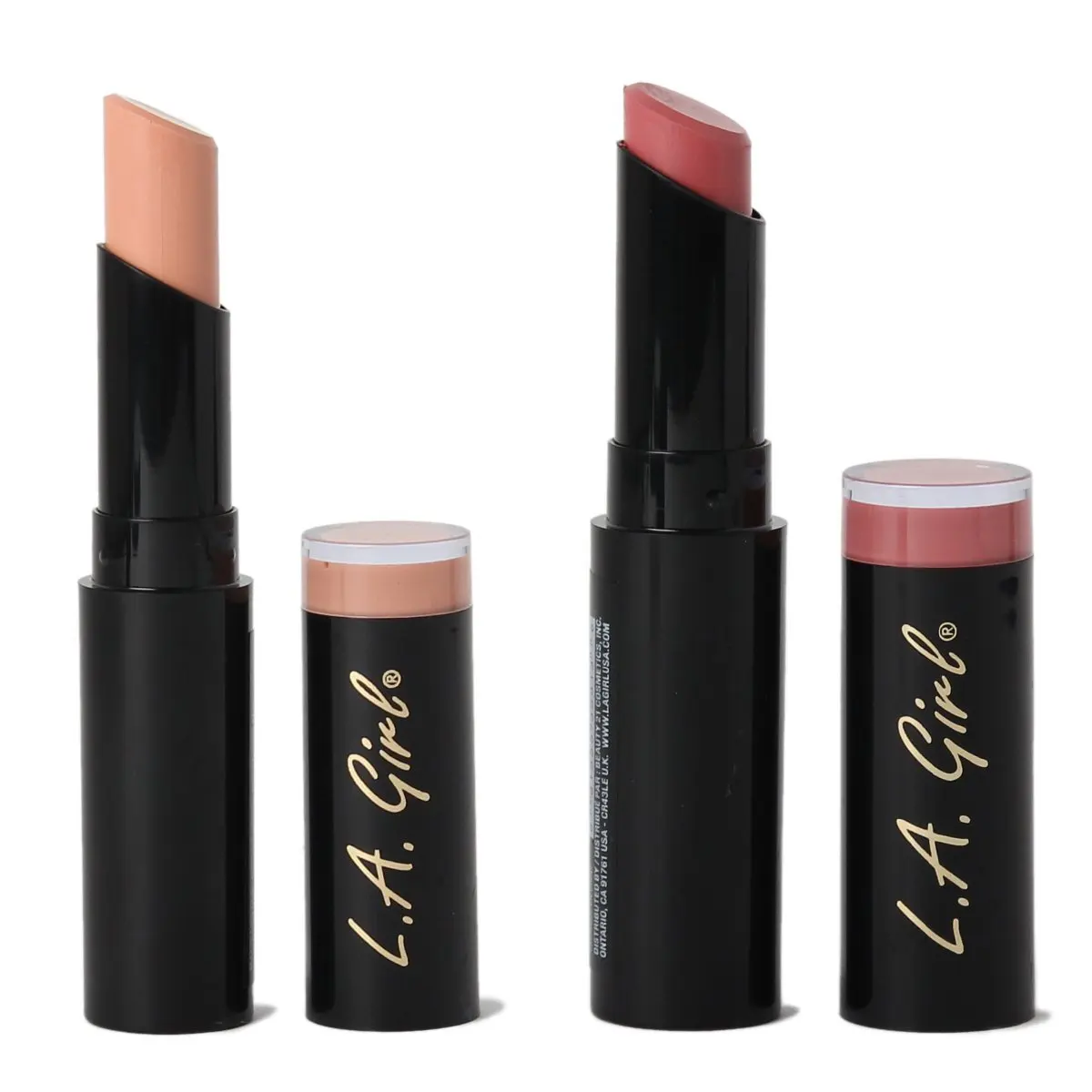 L.A. Girl Matte Flat Velvet Lipstick Pigment Makeup -Carried Away-Hush