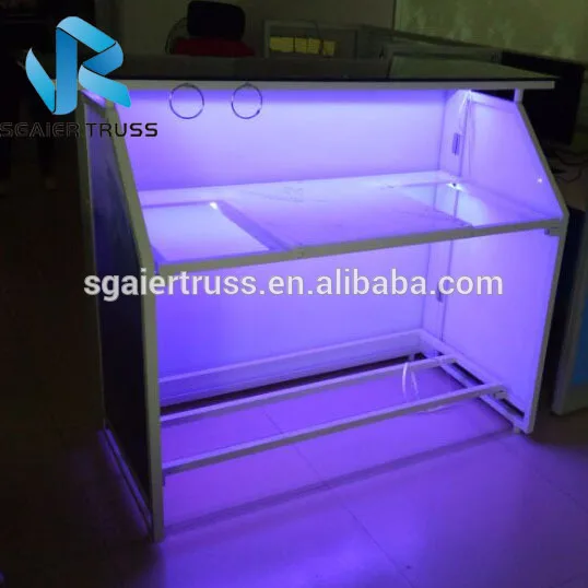 Led Lighting Mobile Folding Bar Table With Wheels Buy Mobile Lighting Folding Bar,Led Lighting