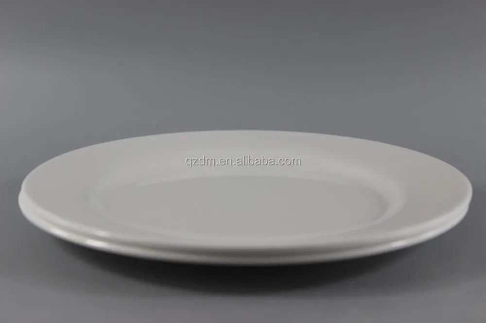 Round Shape Melamine White Plate And Dish Good Quality