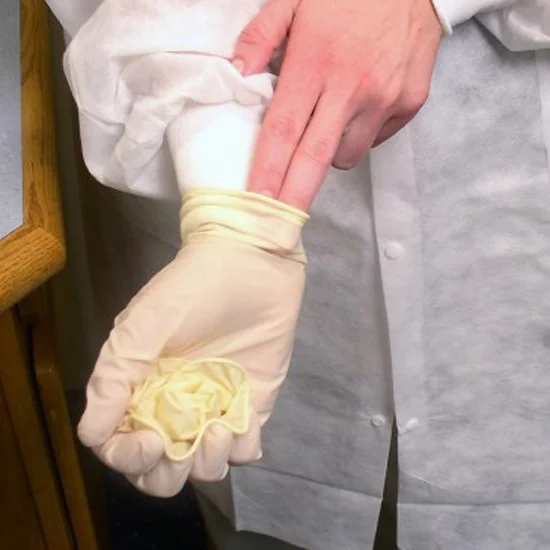 powdered disposable gloves