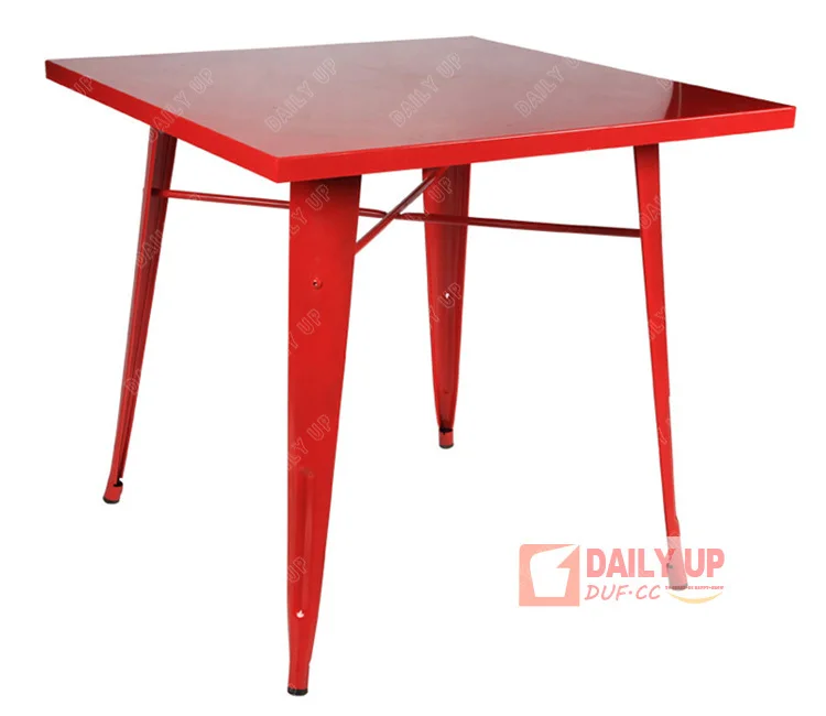 Iron Sale Tables Apply Red Square Metal Legs Office Desk Black Dining Spaces Tables