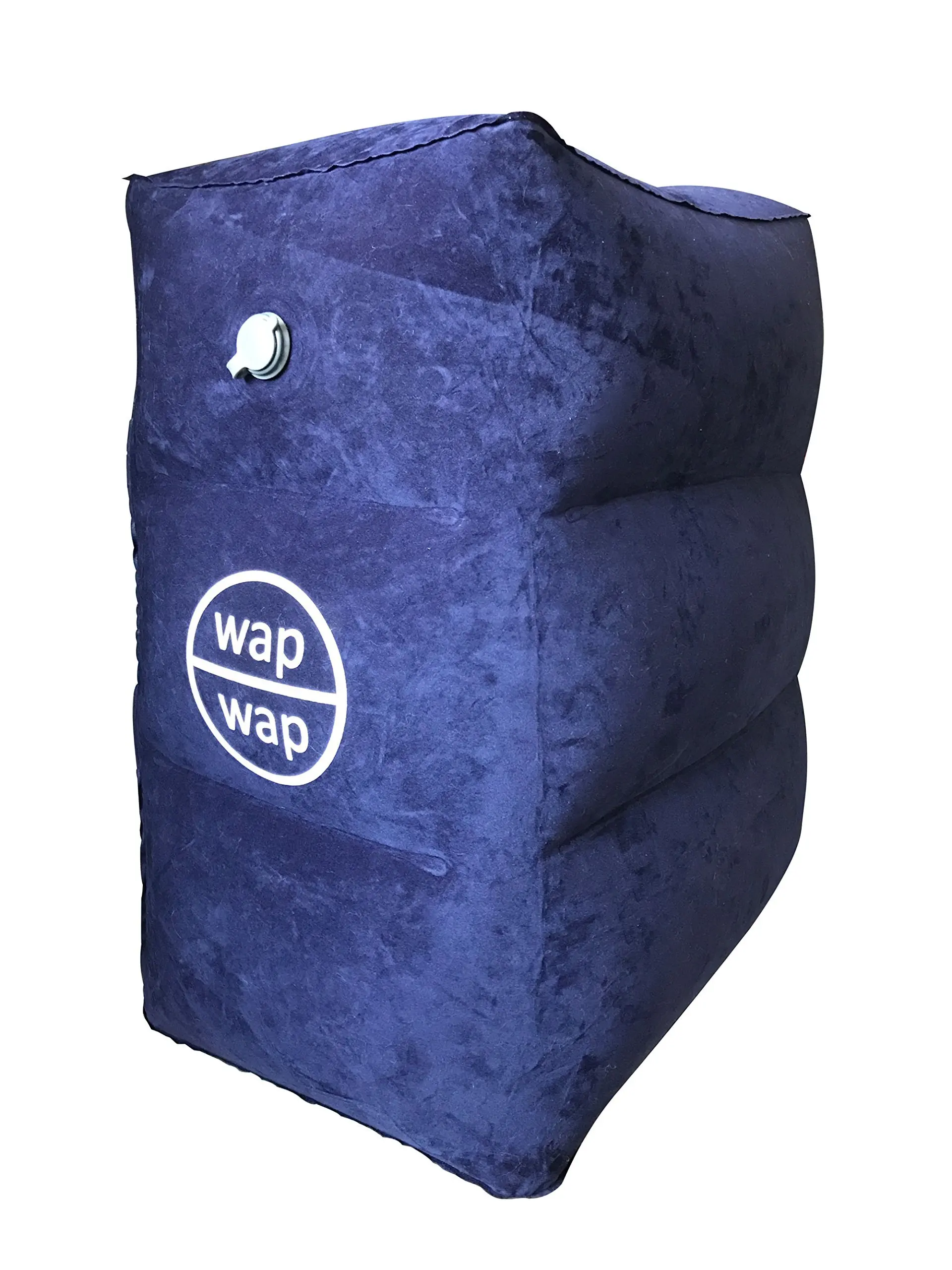 Travel Pillow for Kids, wapwap Travel Accessories Inflatable Footrest Travel Bed for Airplanes, Toddlers Bed Box on Flight, Using Cabin Overhead Air Vent to Inflate