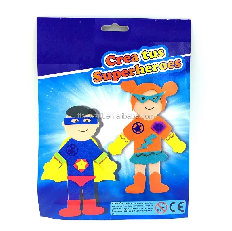 Kids Craft Kit Diy Foam Doll For Eva Foam Superhero Buy Craft Kit