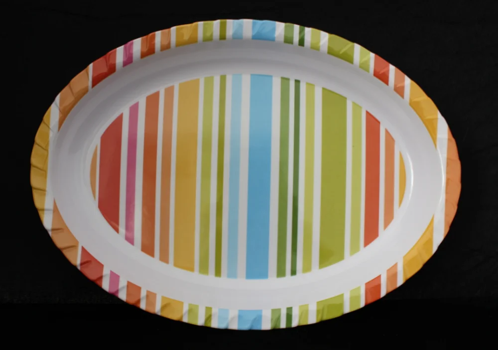 18.8inch melamine colorful plate