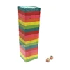 Wooden Tumbling Stacking Interlocking Building Block Game for Kids