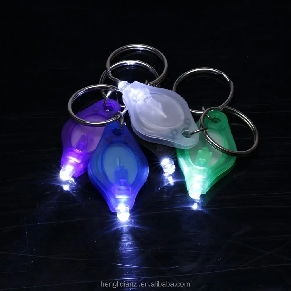 Llaveros Camping Light Plastic Diamond Custom Led Black Light Keychain