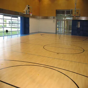 Indoor And Outdoor Pvc Flooring Roll Foam Backing Vinyl Basketball