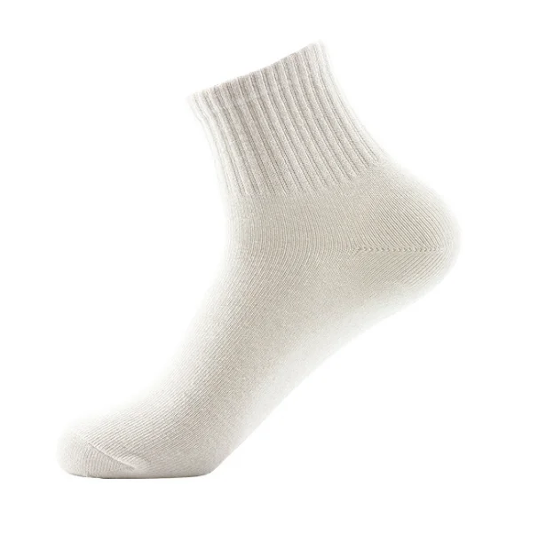 
high quality wholesale custom cotton pure color black white grey men short business socks custom oem sock designer socks 
