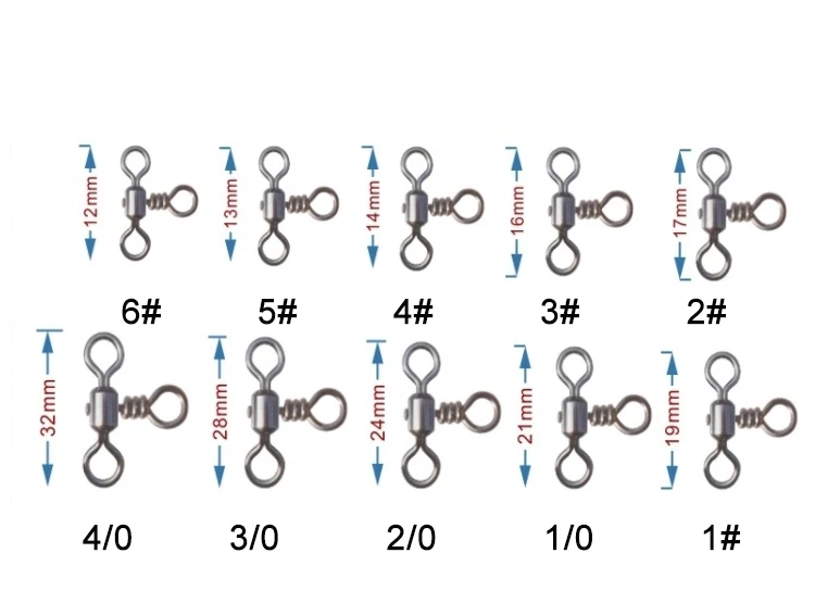 3 Way Swivel Size Chart