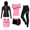 Lady Yoga Suits Five Pieces Sets Sportswear Suits