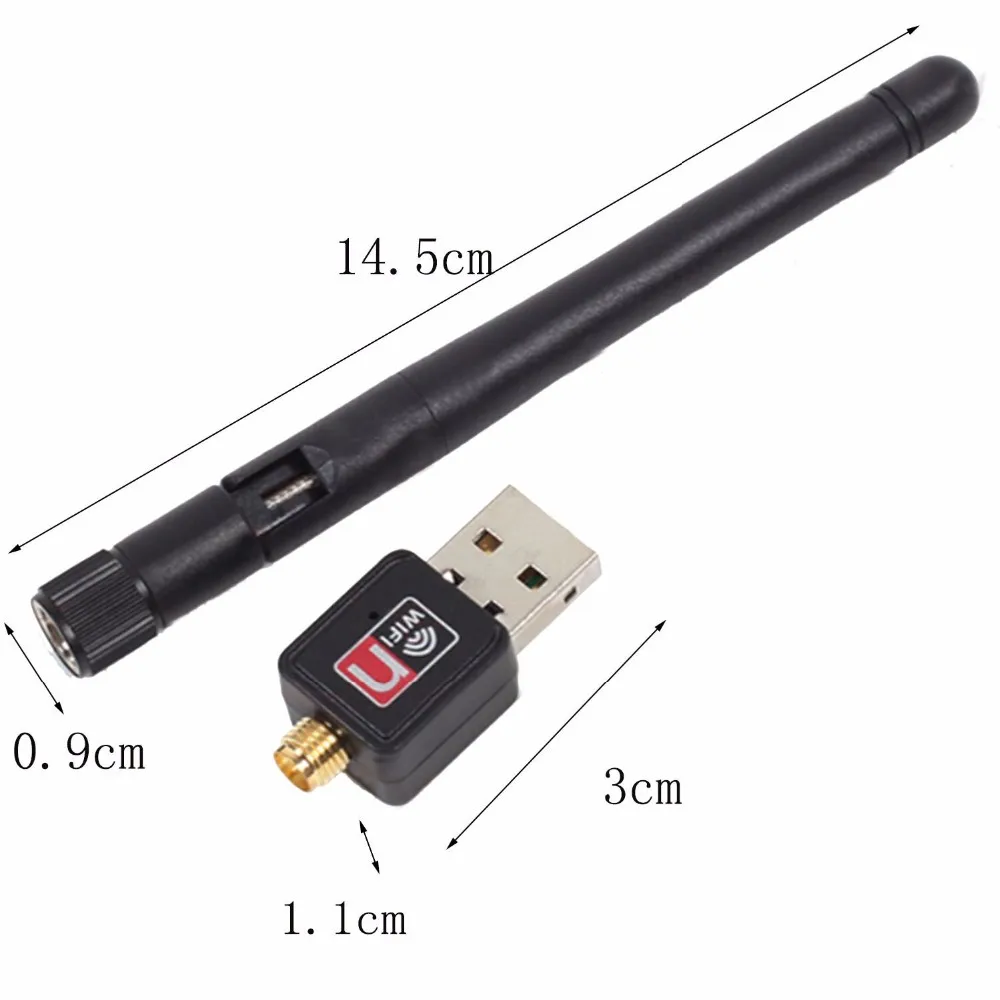802.11n/g/b 150Mbps USB WiFi Wireless Adapter Network LAN Card w/Antenna USA 