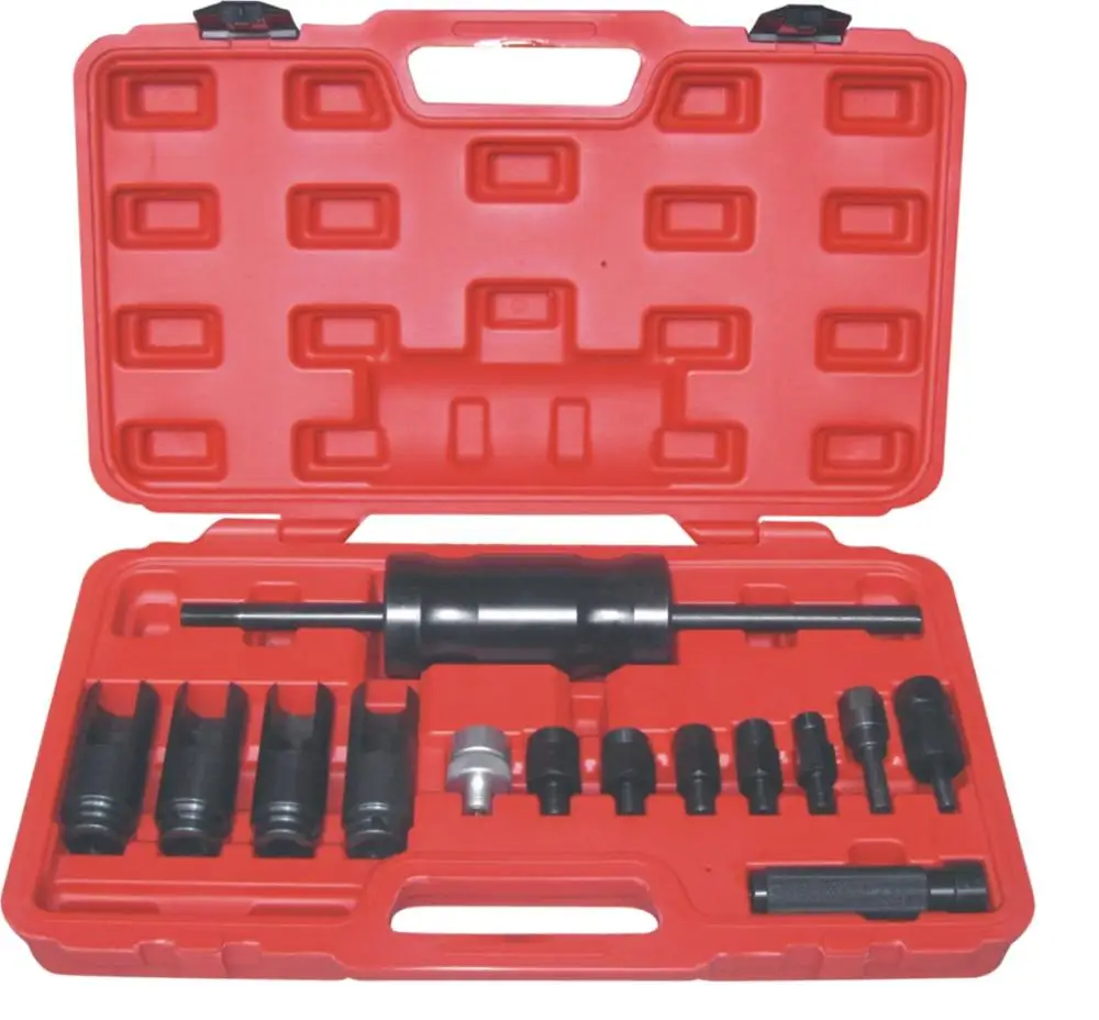 14pcs With Common Rail Adaptor Slide Hammer Removal Diesel Injector
