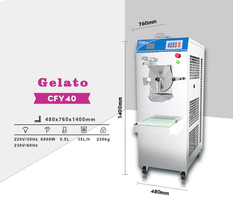 Donper Hard Ice Cream Machine Cfy40 One Touch Dispensing Buy Hard Ice