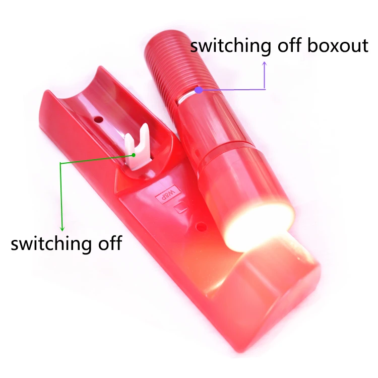 Abs Wall Mounted Led Emergency Flashlight Rechargeable Hotel Flashlight