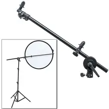 PRO Studio Photo Holder Bracket Swivel Head Reflector Arm Support 24″-66″