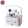Decorative Desktop cosmetic makeup wash Organizer Multi-Purpose Colorful Storage plastic makeup box