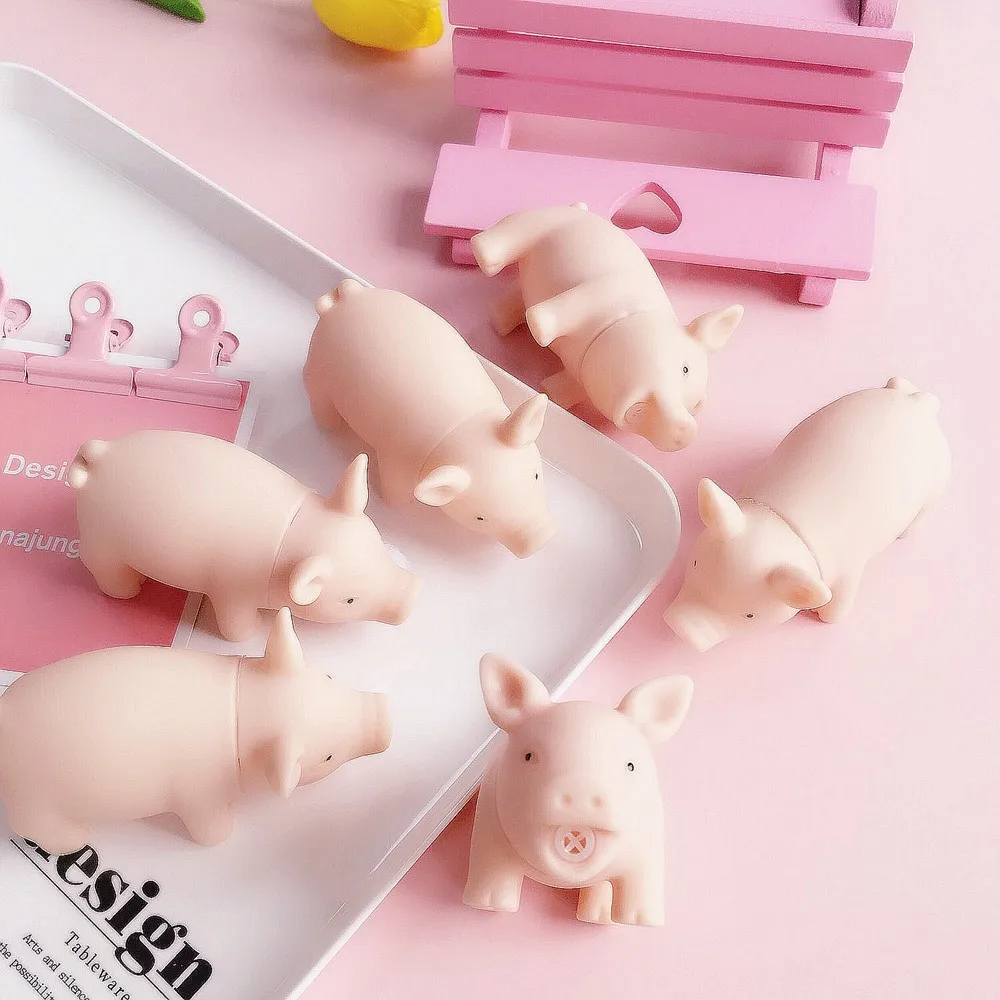 Lzy121cute Cartoon Mini Soft Toy Pink Pig Venting Small Pig Dolls 