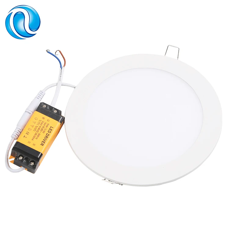 intelligent 6w 12w 18w e27 led panel light parts skd