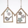 Custom colorful home decor wooden crafts, house hanging, bird/flowe Spring Day Easter and Spring Day decorations
